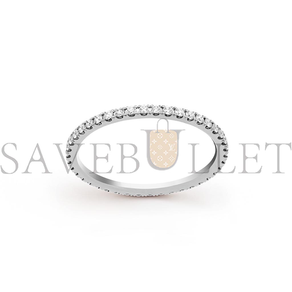 VAN CLEEF ARPELS FÉLICITÉ WEDDING BAND, 1.25 MM - WHITE GOLD, DIAMOND  VCARO8BP00